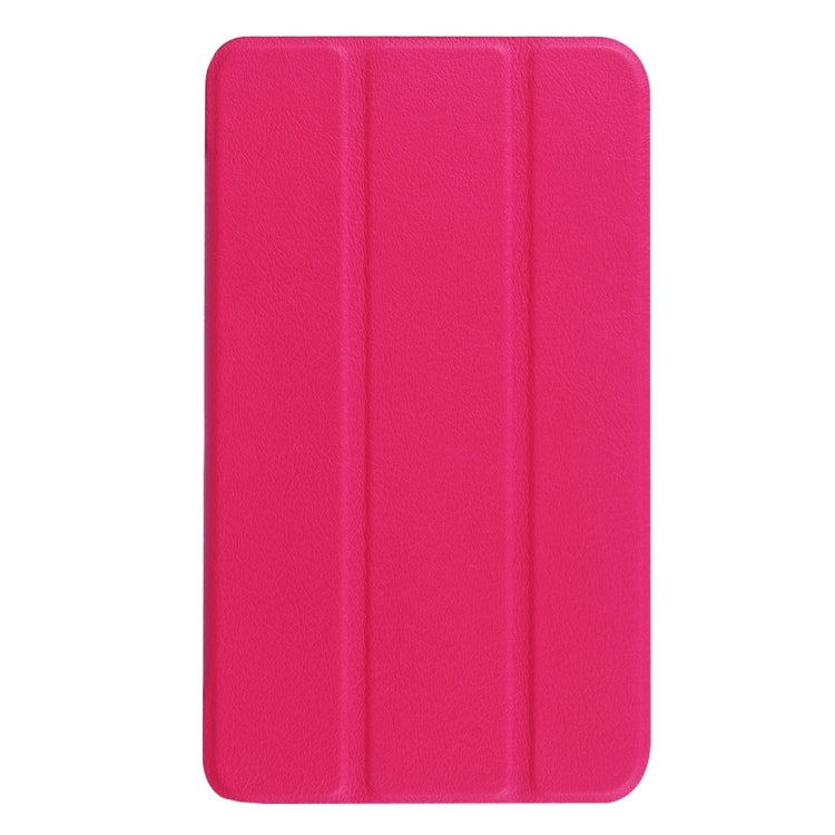 Custer Texture Horizontal Flip Solid Color Leather Case with Three-folding Holder for Galaxy Tab A 7.0 2016 / T280N