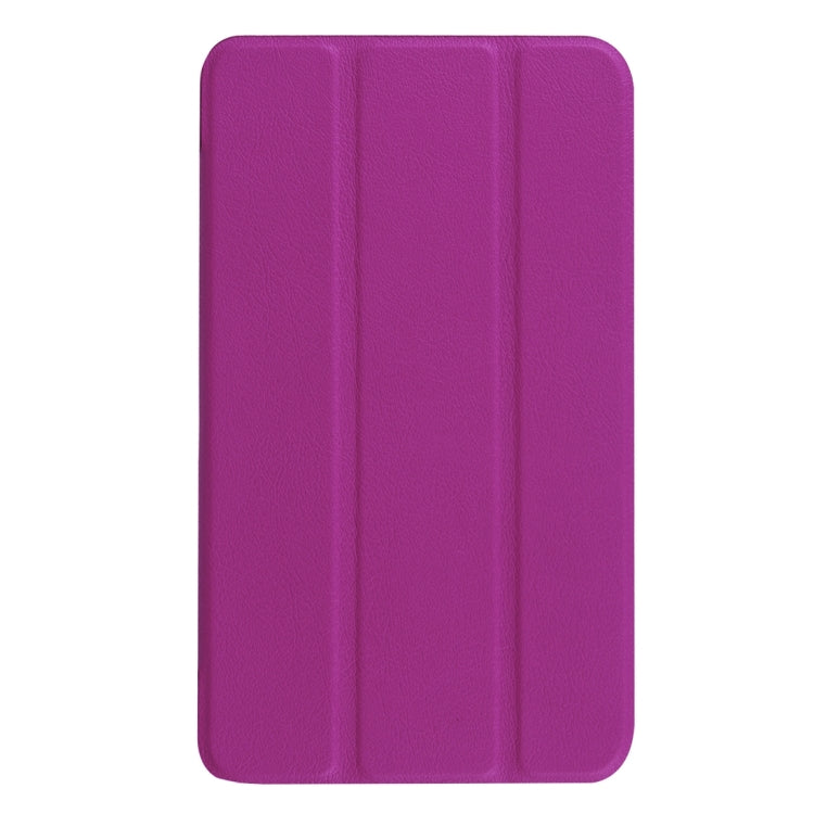 Custer Texture Horizontal Flip Solid Color Leather Case with Three-folding Holder for Galaxy Tab A 7.0 2016 / T280N
