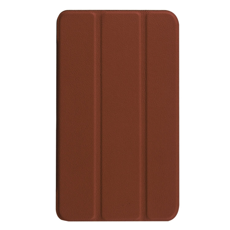 Custer Texture Horizontal Flip Solid Color Leather Case with Three-folding Holder for Galaxy Tab A 7.0 2016 / T280N