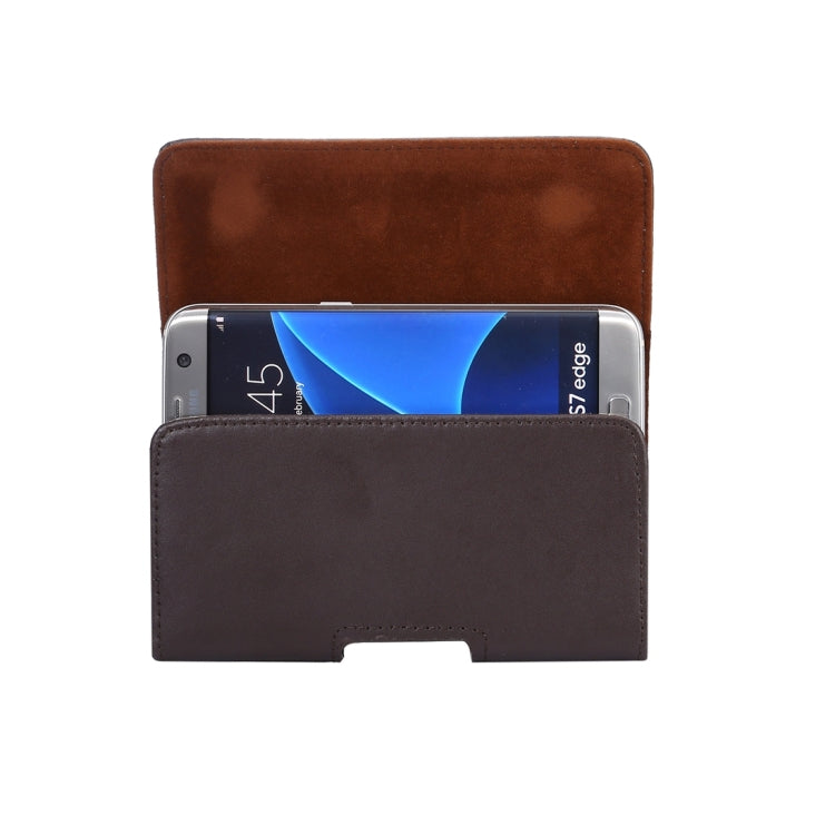 For Galaxy S7 Edge / G935 Vertical Flip Leather Case Waist Bag with Back Buckle