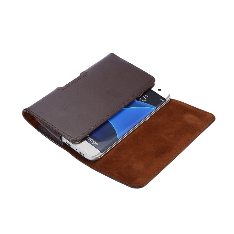 For Galaxy S7 Edge / G935 Vertical Flip Leather Case Waist Bag with Back Buckle