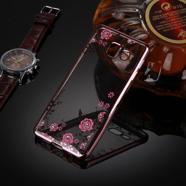 For Galaxy A3(2016) / A310 Flowers Patterns Electroplating Soft TPU Protective Cover Case