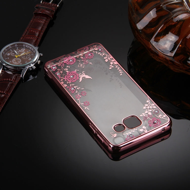 For Galaxy A3(2016) / A310 Flowers Patterns Electroplating Soft TPU Protective Cover Case