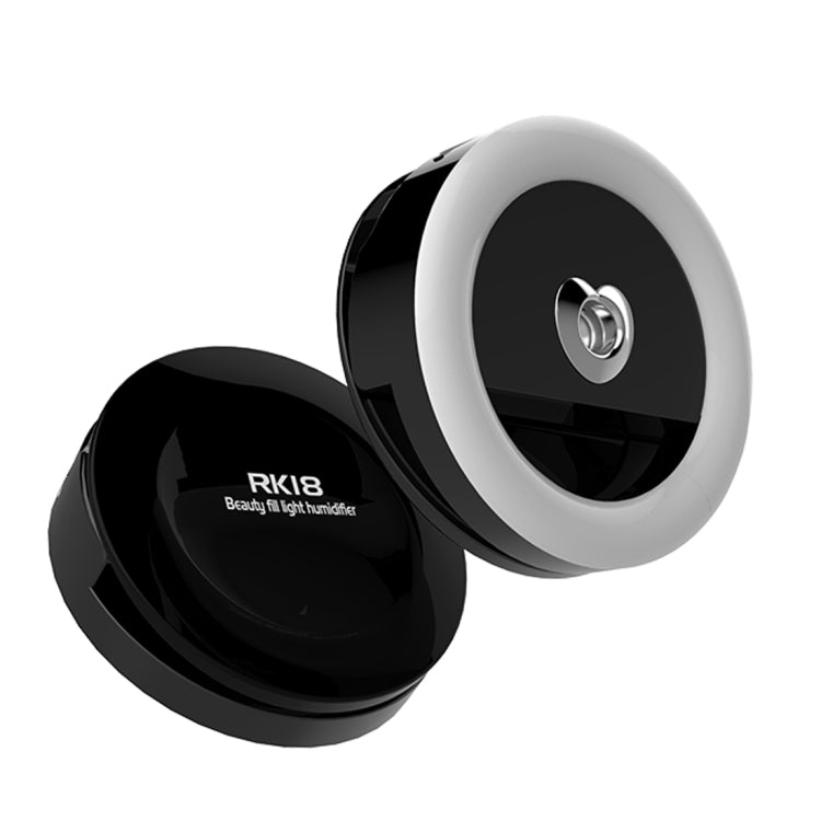 RK18 Mini and Portable 3 Levels of Brightness Heart Shape Beauty Fill Light Moisturizer with 32 LED Light, For iPhone, Galaxy, Huawei, Xiaomi, LG, HTC and Other Smart Phones