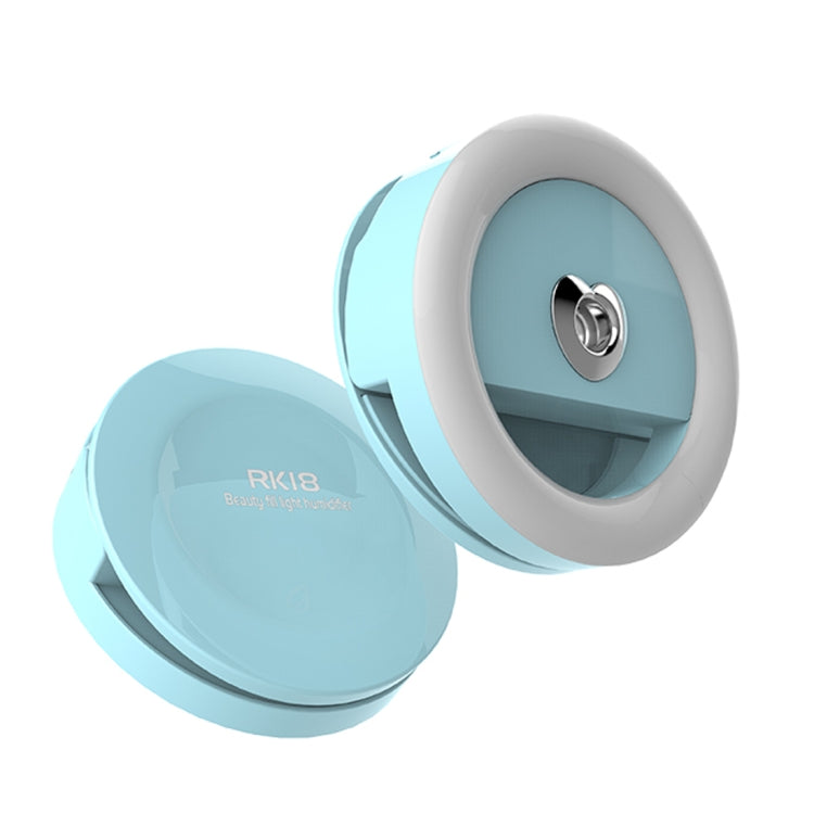 RK18 Mini and Portable 3 Levels of Brightness Heart Shape Beauty Fill Light Moisturizer with 32 LED Light, For iPhone, Galaxy, Huawei, Xiaomi, LG, HTC and Other Smart Phones