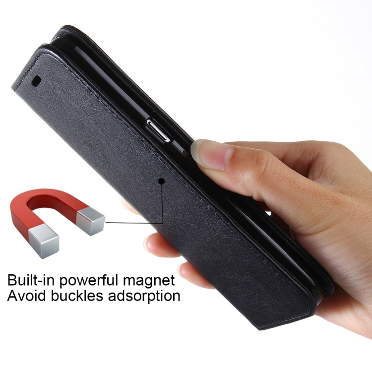 For Galaxy S7 Edge / G935 No Buckle and Magnetic Suction of Lambskin Texture Horizontal Flip Leather Case with Holder & Card Slots