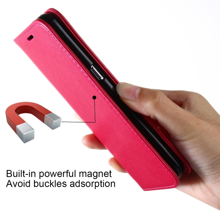 For Galaxy S7 / G930 No Buckle and Magnetic Suction of Lambskin Texture Horizontal Flip Leather Case with Holder & Card Slots