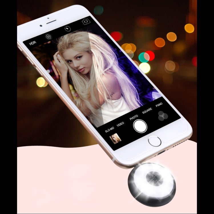 RK11 Universal Night Using Selfie Enhancing Diamond 6 LED Flash Light for iPhone & Android Smartphones & Tablets & Digital Camera