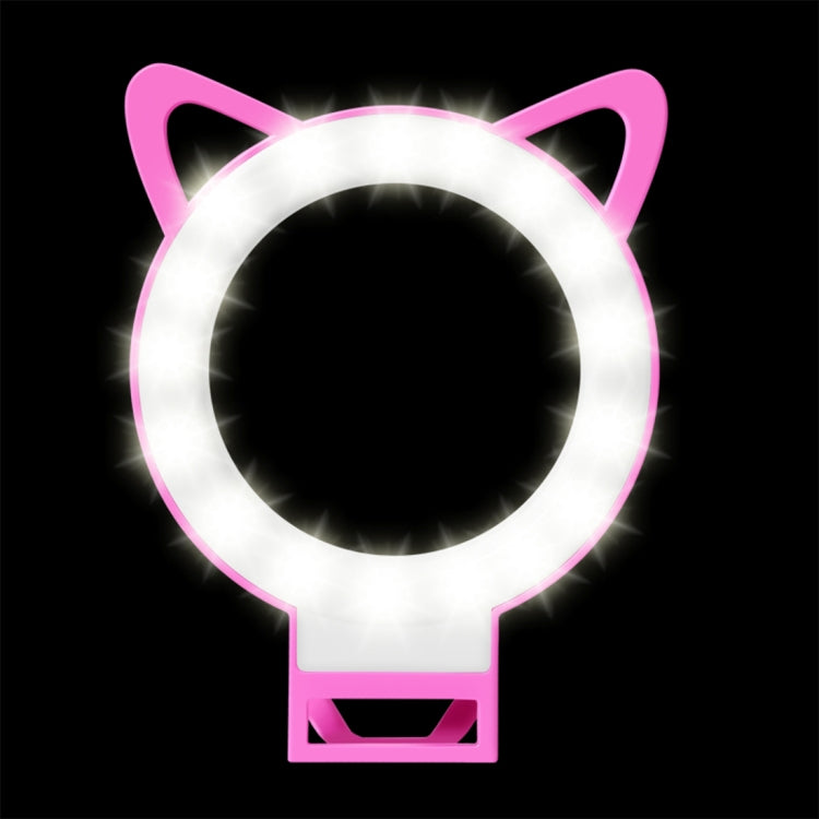 RK13 Anchor Live Broadcast Cute Artifact Cat Ears Shape 3 Levels of Brightness Beauty Fill Light with 36 LED Light, For iPhone, Galaxy, Huawei, Xiaomi, LG, HTC and Other Smart Phones