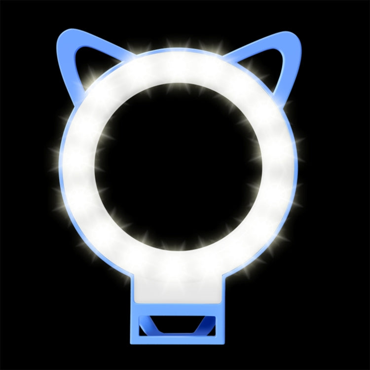 RK13 Anchor Live Broadcast Cute Artifact Cat Ears Shape 3 Levels of Brightness Beauty Fill Light with 36 LED Light, For iPhone, Galaxy, Huawei, Xiaomi, LG, HTC and Other Smart Phones