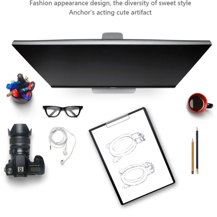 RK13 Anchor Live Broadcast Cute Artifact Cat Ears Shape 3 Levels of Brightness Beauty Fill Light with 36 LED Light, For iPhone, Galaxy, Huawei, Xiaomi, LG, HTC and Other Smart Phones