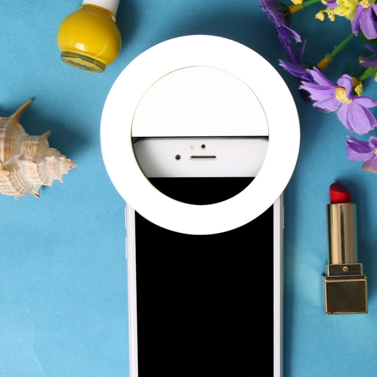 RK14 Anchor Beauty Artifact 3 Levels of Brightness Selfie Flash Light with 33 LED Lights, For iPhone, Galaxy, Huawei, Xiaomi, LG, HTC and Other Smart Phones