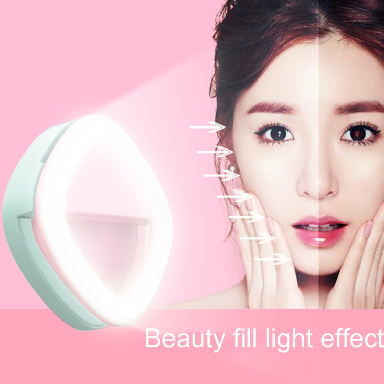 RK20 Mini and Portable Selfie Artifact 3 Levels of Brightness Cold and Warm Light Fill Light, For iPhone, Galaxy, Huawei, Xiaomi, LG, HTC and Other Smart Phones