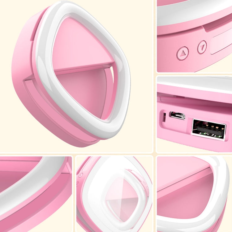 RK20 Mini and Portable Selfie Artifact 3 Levels of Brightness Cold and Warm Light Fill Light, For iPhone, Galaxy, Huawei, Xiaomi, LG, HTC and Other Smart Phones