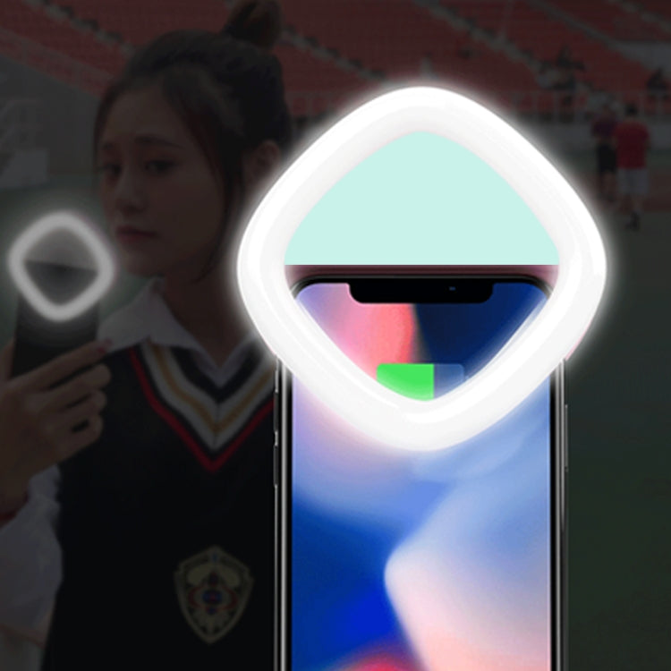 RK20 Mini and Portable Selfie Artifact 3 Levels of Brightness Cold and Warm Light Fill Light, For iPhone, Galaxy, Huawei, Xiaomi, LG, HTC and Other Smart Phones