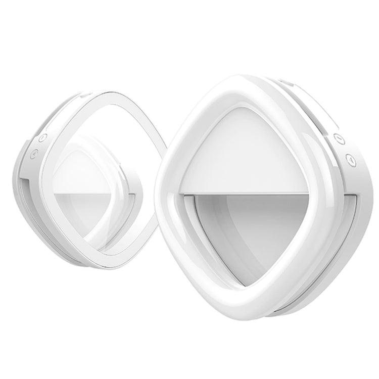 RK20 Mini and Portable Selfie Artifact 3 Levels of Brightness Cold and Warm Light Fill Light, For iPhone, Galaxy, Huawei, Xiaomi, LG, HTC and Other Smart Phones