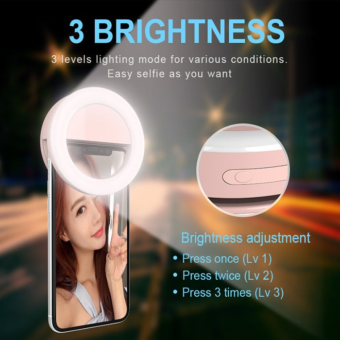 RK31 Beauty Selfie Light Selfie Clip Flash Fill Light