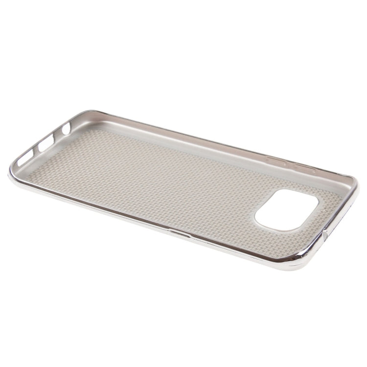 For Galaxy S7 / G930 Electroplating Straw Mat Texture TPU Protective Case