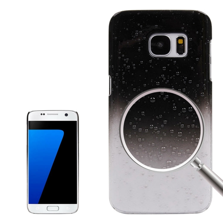 For Galaxy S7 / G930 Artistic Water-drop Pattern PC Protective Cover Case