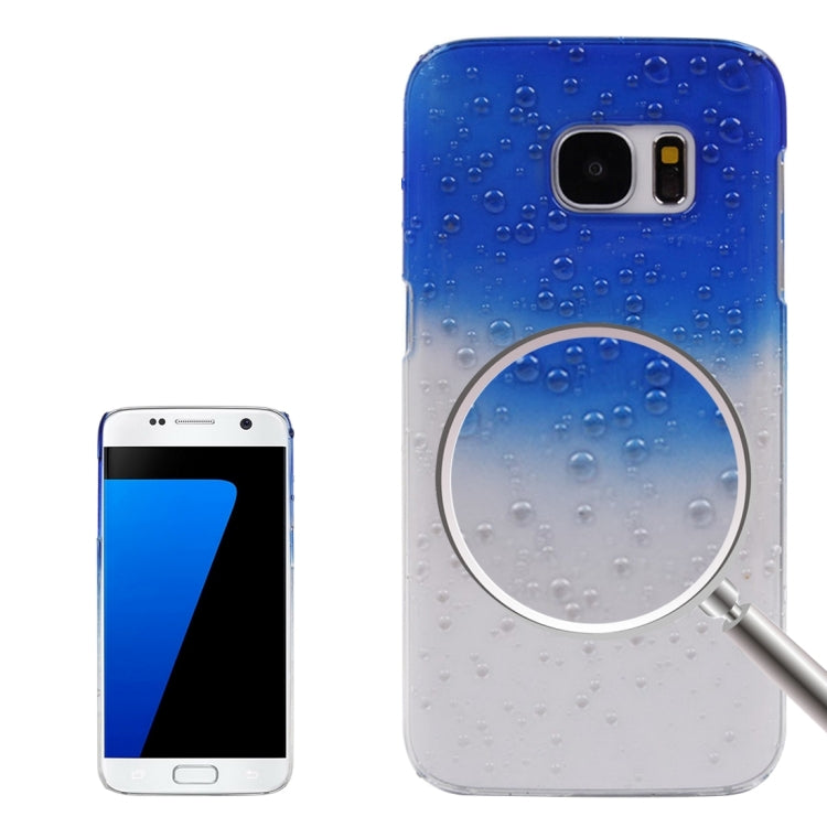 For Galaxy S7 / G930 Artistic Water-drop Pattern PC Protective Cover Case