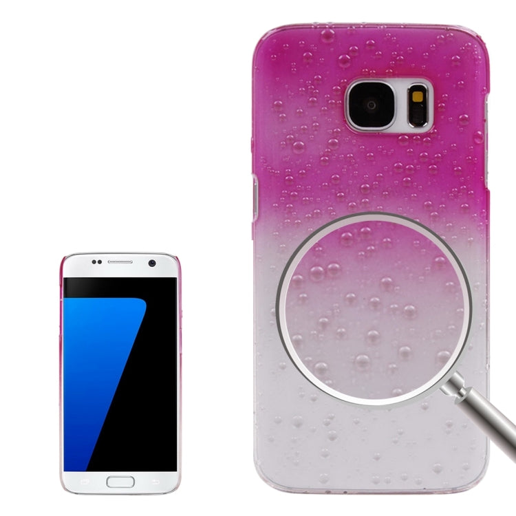 For Galaxy S7 / G930 Artistic Water-drop Pattern PC Protective Cover Case