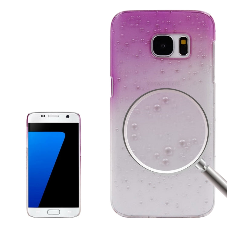 For Galaxy S7 / G930 Artistic Water-drop Pattern PC Protective Cover Case