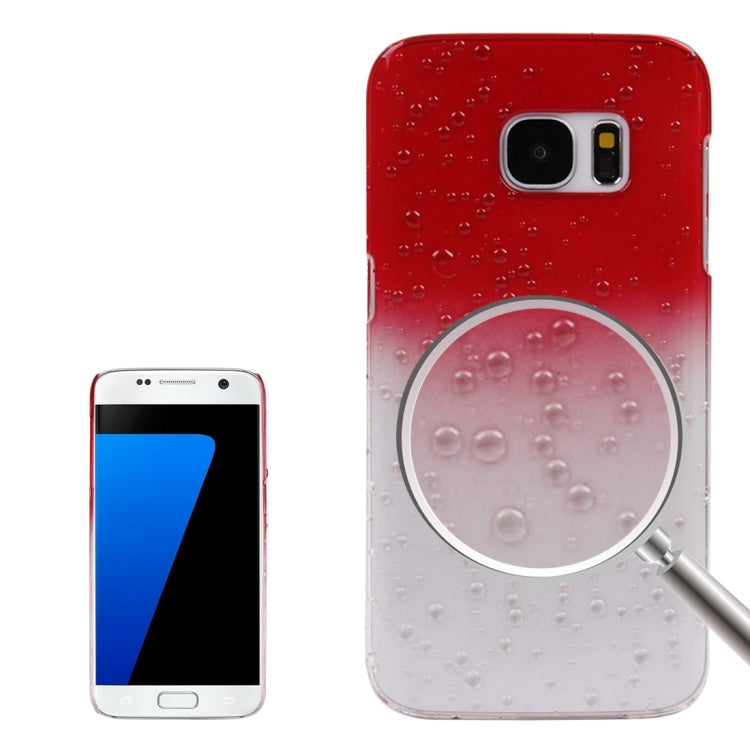 For Galaxy S7 / G930 Artistic Water-drop Pattern PC Protective Cover Case
