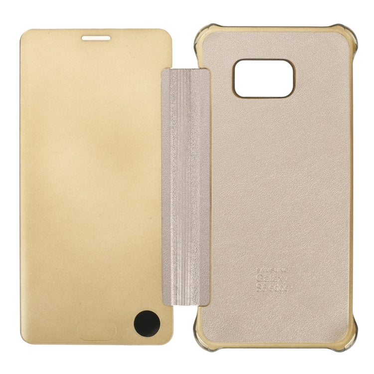 For Galaxy S6 Edge / G925 Horizontal Flip PU+PC Protective Case with Sleep / Wake-up Function