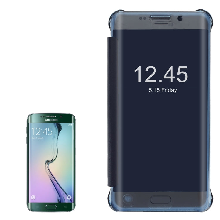 For Galaxy S6 Edge / G925 Horizontal Flip PU+PC Protective Case with Sleep / Wake-up Function