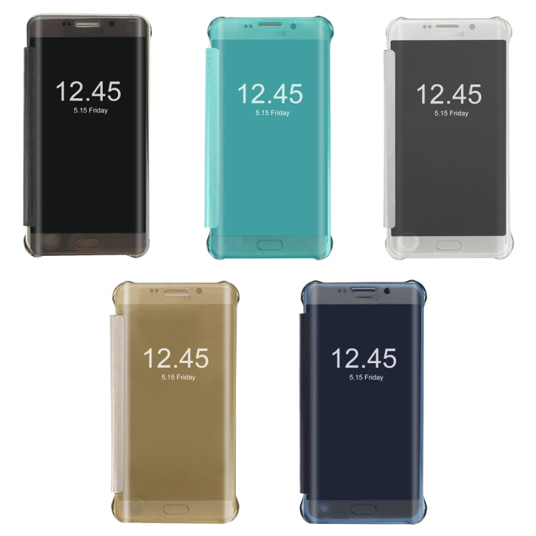 For Galaxy S6 Edge / G925 Horizontal Flip PU+PC Protective Case with Sleep / Wake-up Function