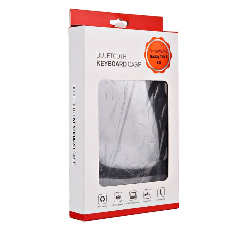 2 in 1 Detachable Bluetooth Keyboard Leather Tablet Case with Holder for Galaxy Tab E 8.0 / T377 / T375