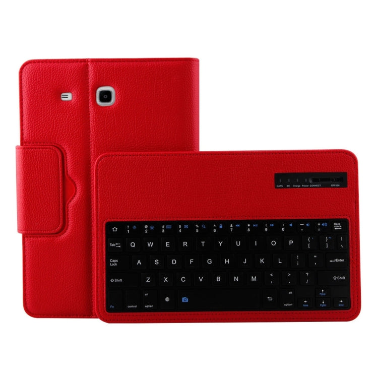 For Galaxy Tab E 9.6 / T560 2 in 1 Detachable Bluetooth Keyboard Litchi Texture Leather Tablet Case with Holder