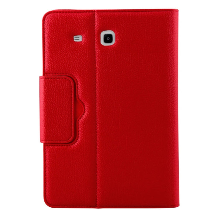 For Galaxy Tab E 9.6 / T560 2 in 1 Detachable Bluetooth Keyboard Litchi Texture Leather Tablet Case with Holder