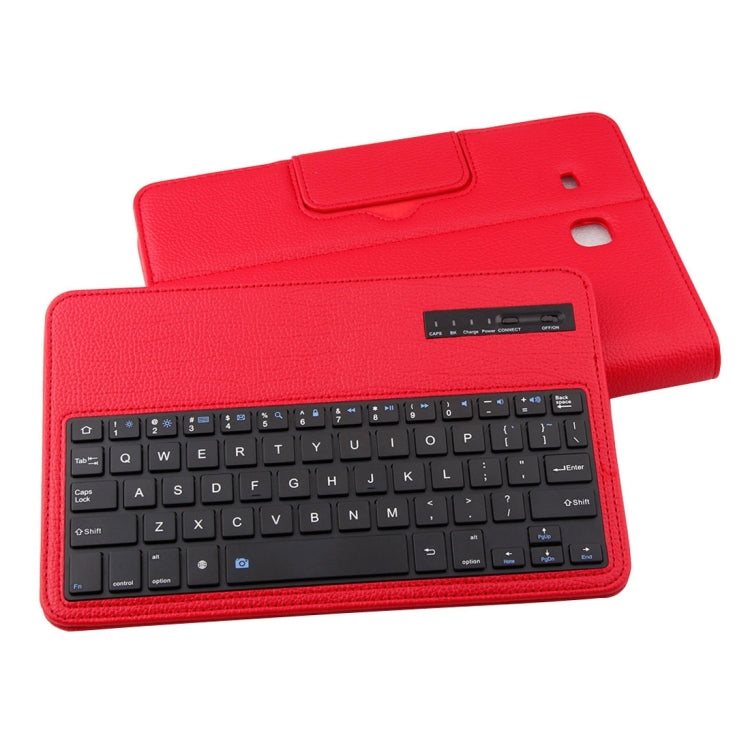 For Galaxy Tab E 9.6 / T560 2 in 1 Detachable Bluetooth Keyboard Litchi Texture Leather Tablet Case with Holder