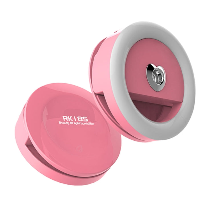 RK18S 3 Levels of Brightness 33-Led Beauty Moisturizing Mist Selfie Clip Fill Light, For iPhone, Galaxy, Huawei, Xiaomi, LG, HTC and Other Smart Phones