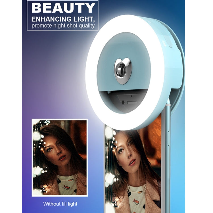 RK18S 3 Levels of Brightness 33-Led Beauty Moisturizing Mist Selfie Clip Fill Light, For iPhone, Galaxy, Huawei, Xiaomi, LG, HTC and Other Smart Phones
