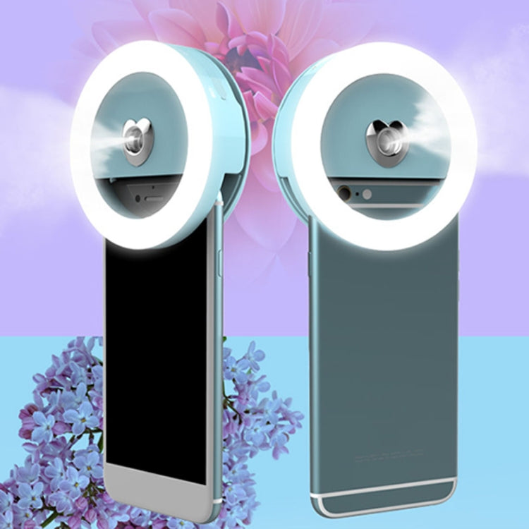 RK18S 3 Levels of Brightness 33-Led Beauty Moisturizing Mist Selfie Clip Fill Light, For iPhone, Galaxy, Huawei, Xiaomi, LG, HTC and Other Smart Phones