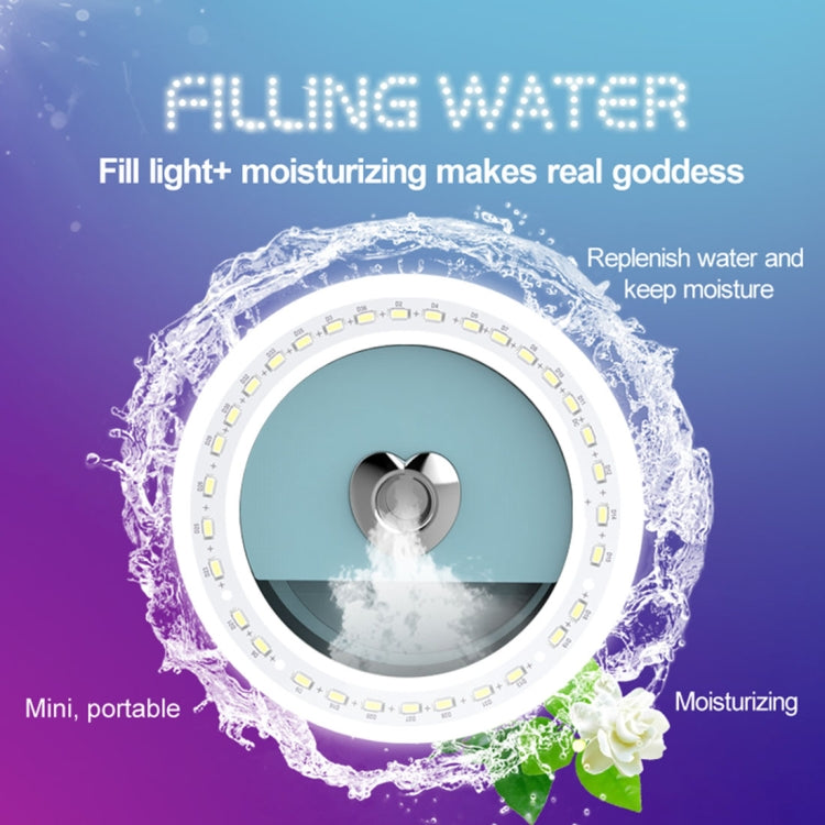 RK18S 3 Levels of Brightness 33-Led Beauty Moisturizing Mist Selfie Clip Fill Light, For iPhone, Galaxy, Huawei, Xiaomi, LG, HTC and Other Smart Phones