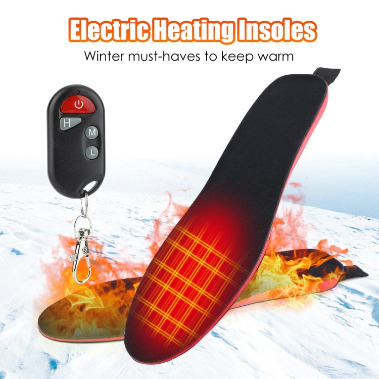 Rechargeable Electric Heating Insole Wireless Remote Control Smart Thermal Insole,Size:Large(41-46 Size)