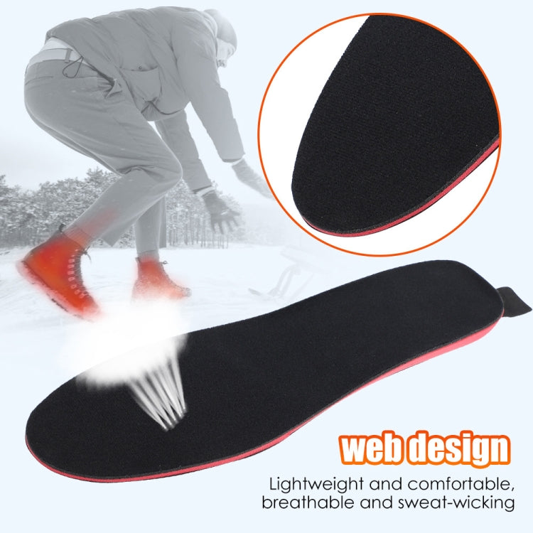 Rechargeable Electric Heating Insole Wireless Remote Control Smart Thermal Insole,Size:Medium(34-40 Size)