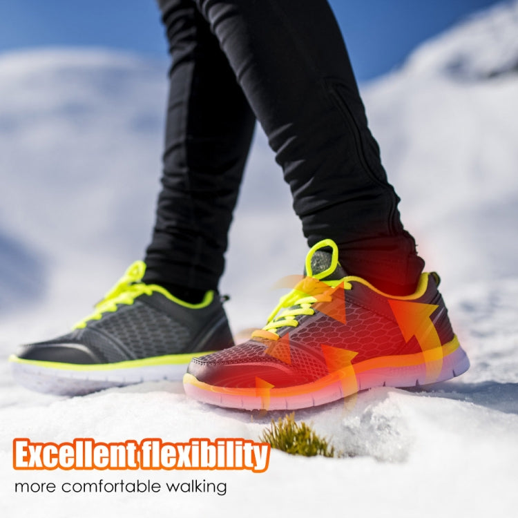 Rechargeable Electric Heating Insole Wireless Remote Control Smart Thermal Insole,Size:Medium(34-40 Size)