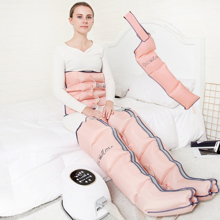RD-M2857 4 in 1 Legs + Waist + Single Hand Airbag All-inclusive Intelligent Air Wave Pressure Massager with Host, Support Timing / Positioning Massage & 10 Kinds of Adjustable Force, US Plug or EU Plug(Pink)
