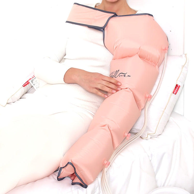 RD-M2857 4 in 1 Legs + Waist + Single Hand Airbag All-inclusive Intelligent Air Wave Pressure Massager with Host, Support Timing / Positioning Massage & 10 Kinds of Adjustable Force, US Plug or EU Plug(Pink)