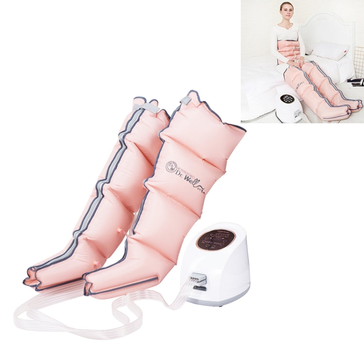 RD-M2857 Legs Airbag All-inclusive Intelligent Air Wave Pressure Massager with Host, Support Timing / Positioning Massage & 10 Kinds of Adjustable Force, US Plug or EU Plug(Pink)