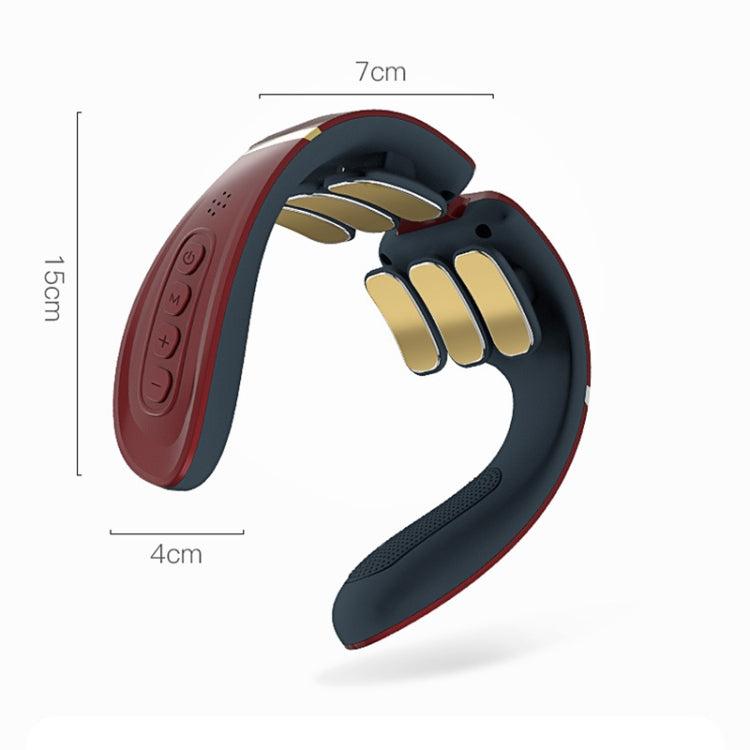 6-head Cervical Spine Shoulder Massager Electric Pulse Home Intelligent Neck Protector, Ordinary Style (White)