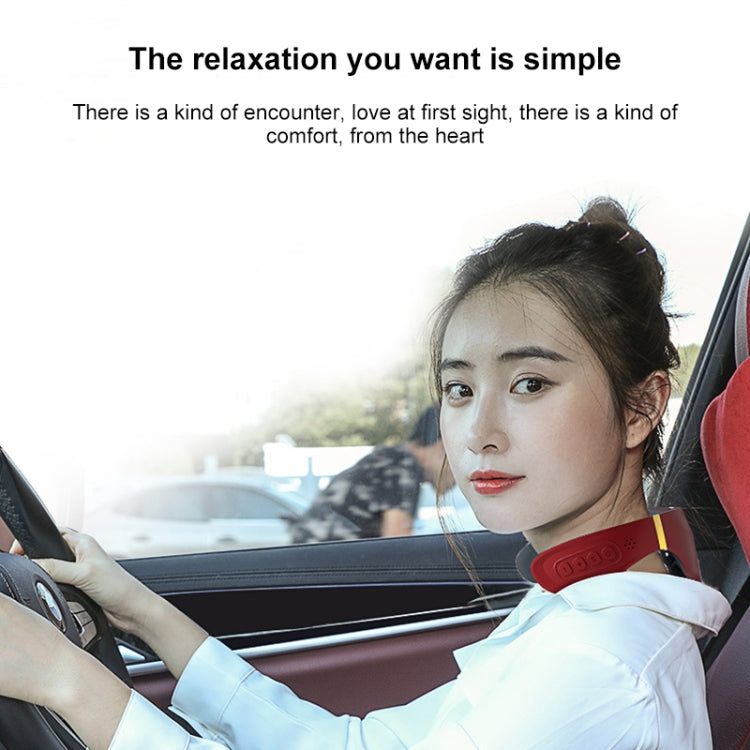 6-head Cervical Spine Shoulder Massager Electric Pulse Home Intelligent Neck Protector, Ordinary Style (White)