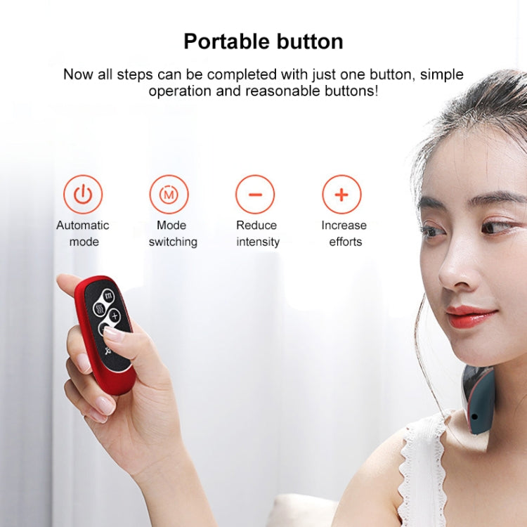 6-head Cervical Spine Shoulder Massager Electric Pulse Home Intelligent Neck Protector, Intelligent Voice Remote Control Style