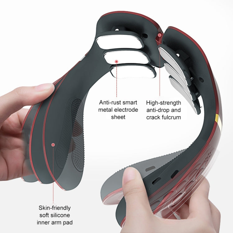 6-head Cervical Spine Shoulder Massager Electric Pulse Home Intelligent Neck Protector, Intelligent Voice Remote Control Style