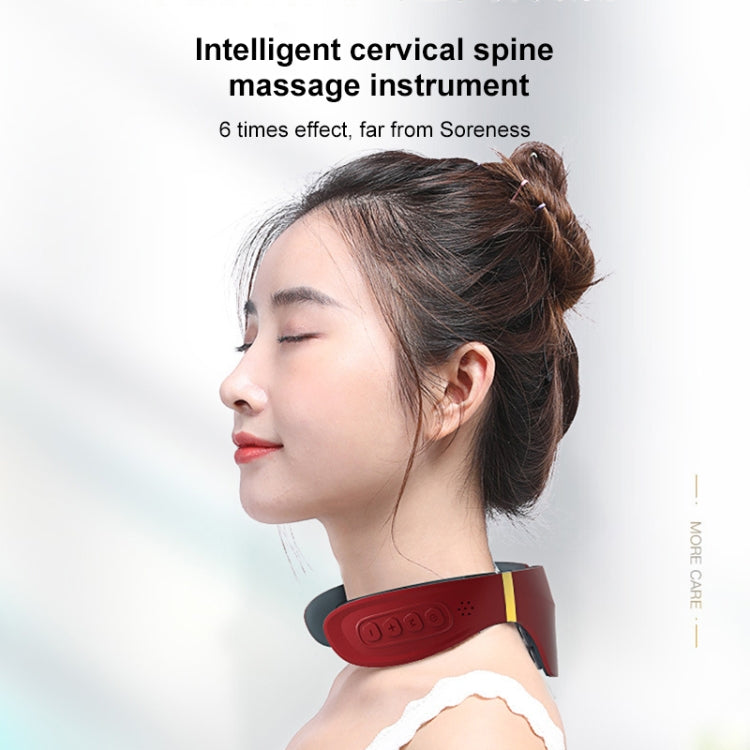6-head Cervical Spine Shoulder Massager Electric Pulse Home Intelligent Neck Protector, Intelligent Voice Remote Control Style