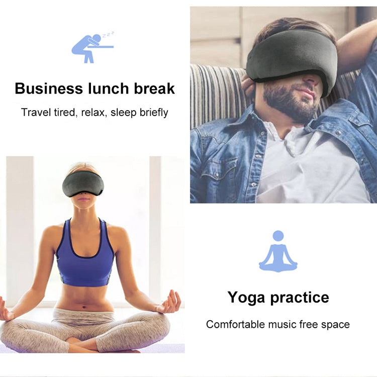 YR-01 Micro USB Charging Bluetooth Music Sleeping Eye Mask Stress Relief Shading Velvet Smart Eye Mask